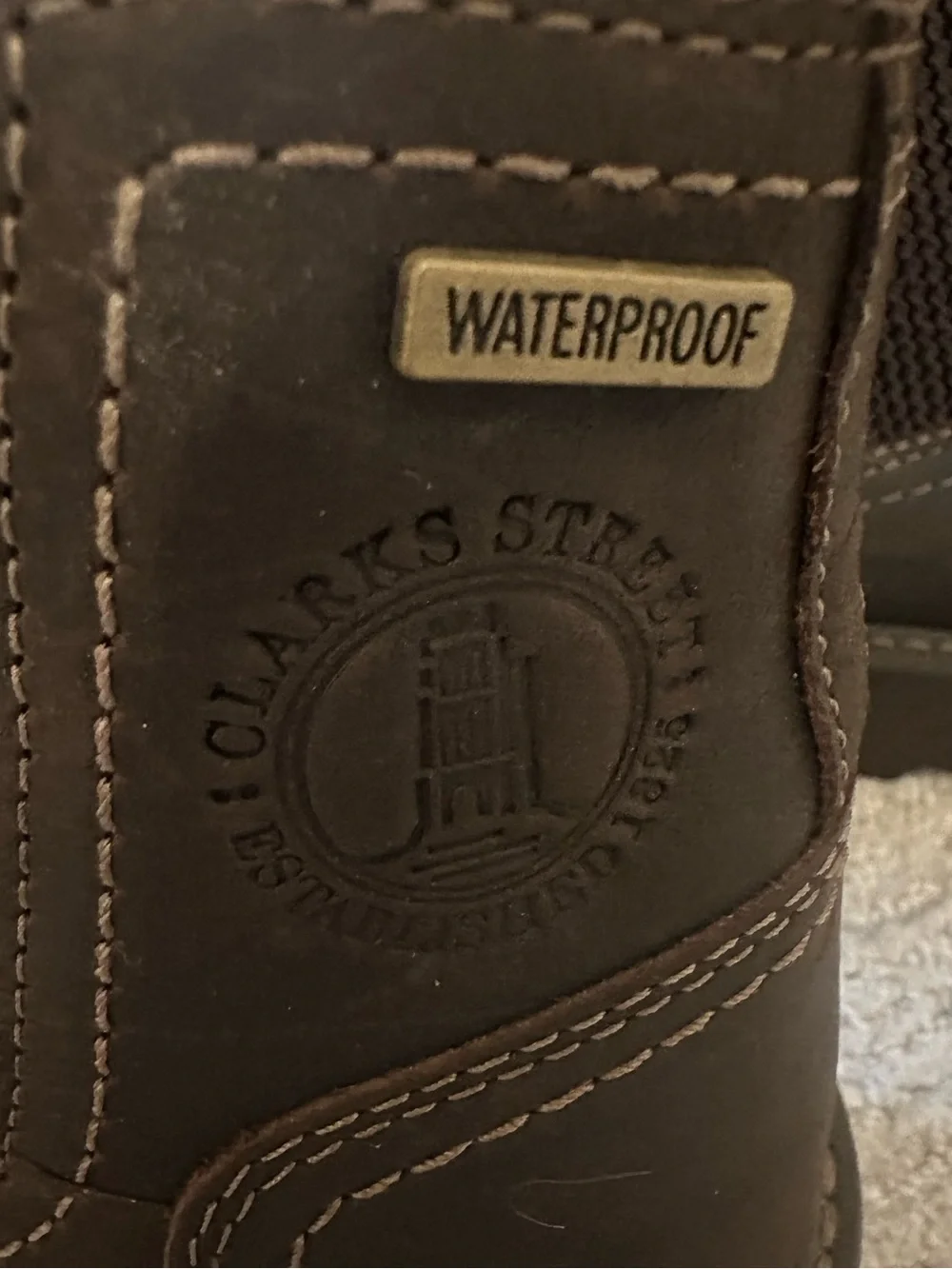 Clarks men’s Dark Brown Chelsea Boots